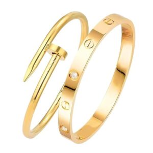 Set of 2 Anti tarnish bracelet